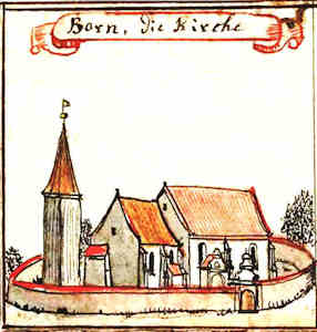 Born. Die Kirche - Kościół, widok ogólny
